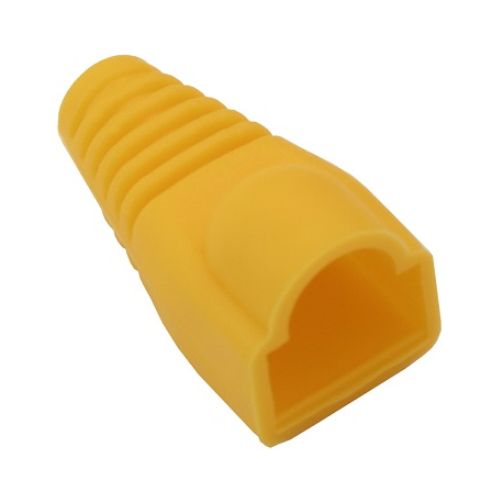 Osłona gumowa żółta wtyk RJ45 8p8c - 10szt