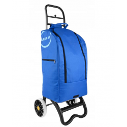 Casa si Partner wózek z torbą termiczną na zakupy niebieski