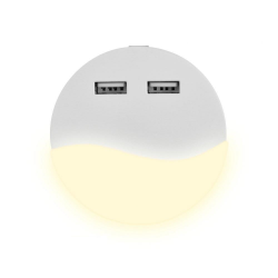 Lampka Nocna LED z USB V-TAC SAMSUNG CHIP Okrągła 4000K VT-84