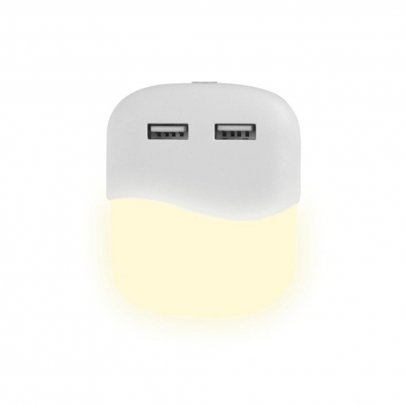 Lampka Nocna LED z USB V-TAC SAMSUNG CHIP Kwadratowa 3000K VT-84