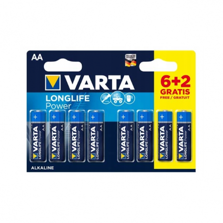 Bateria alkaliczna VARTA LR06 AA LONGLIFE 8szt. blister