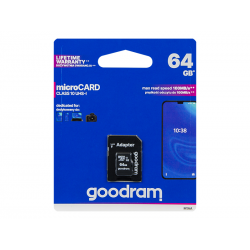 Karta pamięci microSD 66GB UHS-I CL10 Goodram z adapterem