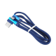 Kabel USB - USB C kątowy BLUE KK21U