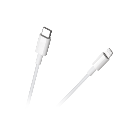 Kabel USB typu C - Lightning REBEL 100 cm biały