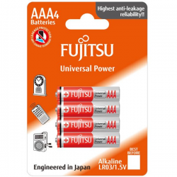 FUJITSU Bateria alkaliczna LR03 AAA, 1.5V, 4szt, blister