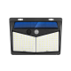Lampa ścienna solarna LTC, ABS, 208*SMD LED, 5.5V 130MA, czujnik ruchu i zmierzchu, wodoodporna