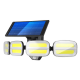 Lampa ścienna solarna LTC, ABS, 8*COB, czujnik ruchu, wodoodporna + pilot