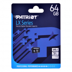 Karta pamięci Patriot LX Series microSDHC 64GB Class 10 UHS-I