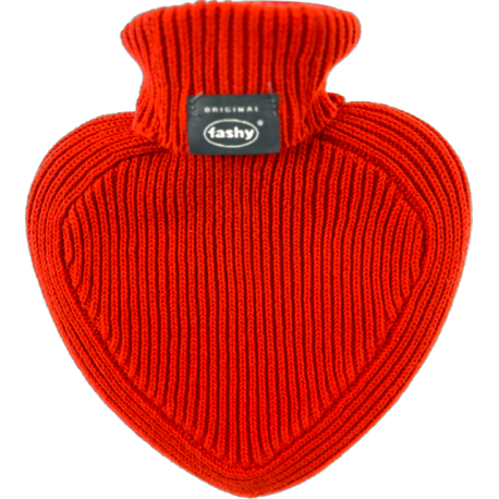 Fashy Termofor w sweterku czerwone serce 0,7l święta walentynki prezent