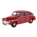 Model 1:43, PRL WARSZAWA M20 TAXI,wiśniowy PRL