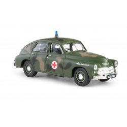 Model 1:43, Warszawa Wojskowa Sanitarka, zielony PRL