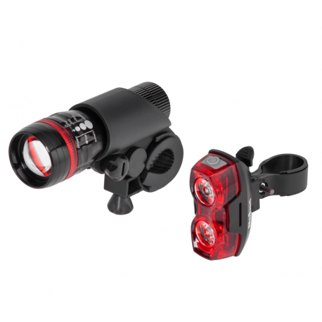 VIPOW Lampa do roweru przód + tył, komplet