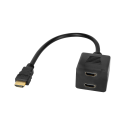 Adapter wtyk HDMI - 2x gniazdo HDMI 20 cm