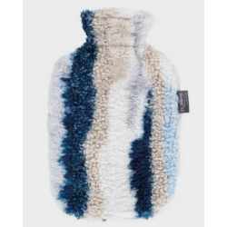 Fashy Termofor w osłonie pluszowej beżowo niebiesko białej 2l TUV