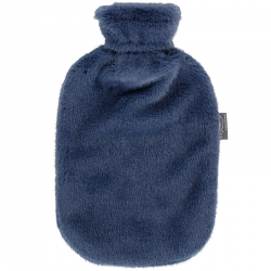 Fashy Termofor w osłonie pluszowej granat 2l TUV