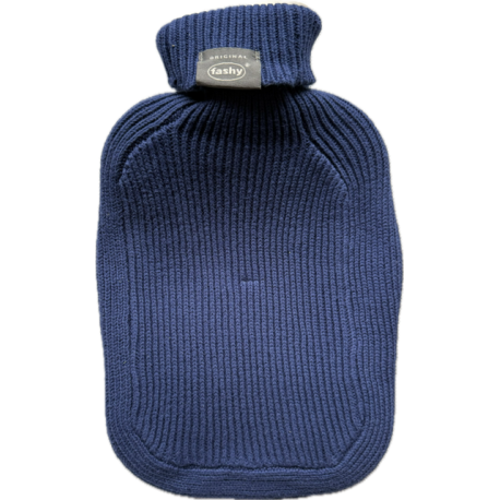 Fashy Termofor w osłonie sweterek granatowy bawełna 2l TUV