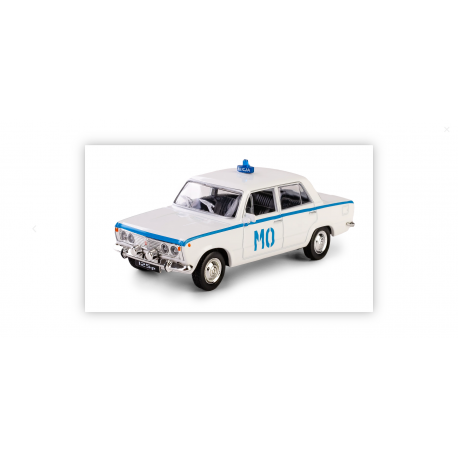 Model 1:34, PRL Fiat 125p MILICJA, biały