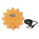 Lampa - flara ostrzegawcza 12 LED + 3 LED, akumulatorowa + kabel USB-C