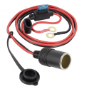 Gniazdo zapalniczki z przewodem 100 cm z bezpiecznikiem 15A i złączkami oczkowymi 8.4 mm