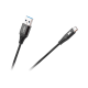 Kabel USB - USB typu C REBEL 200 cm czarny