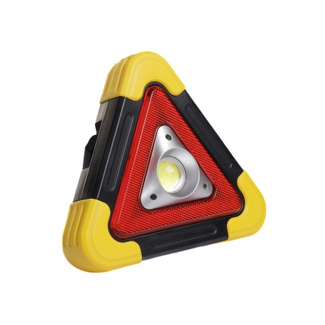 Trójkąt ostrzegawczy LED, solar, COB