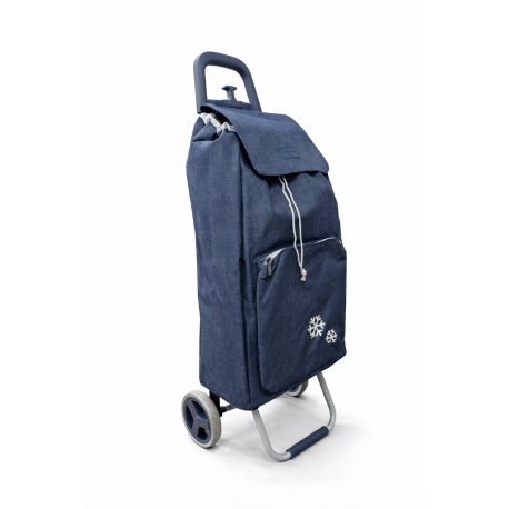 Wózek zakupowy niebieski 45l+5l z przegrodą termiczną CADDY