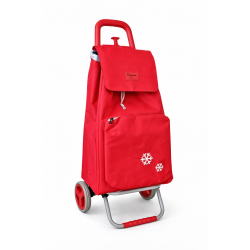 Wózek zakupowy czerwony 45l+5l z przegrodą termiczną CADDY