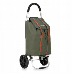 Wózek zakupowy zielony DAKAR duże koła 21cm