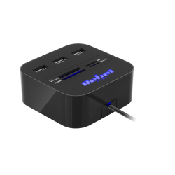 HUB USB 2.0 3 portowy z czytnikiem kart pamięci