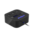 HUB USB 2.0 3 portowy z czytnikiem kart pamięci