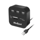 HUB USB 2.0 3 portowy z czytnikiem kart pamięci
