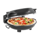 Piec do pizzy TEESA SUPREME FUN 1200W, 400 stopni, dwie grzałki, czarny