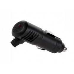 Wtyk zapalniczki samochodowej wtyczka z diodą LED i bezpiecznikiem, WTY0152