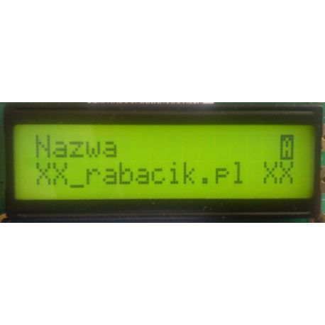 Wyświetlacz LCD 2x16 zielony
