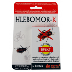 HLEBOMOR-K preparat zwalczający karaluchy w kostkach do 25m2